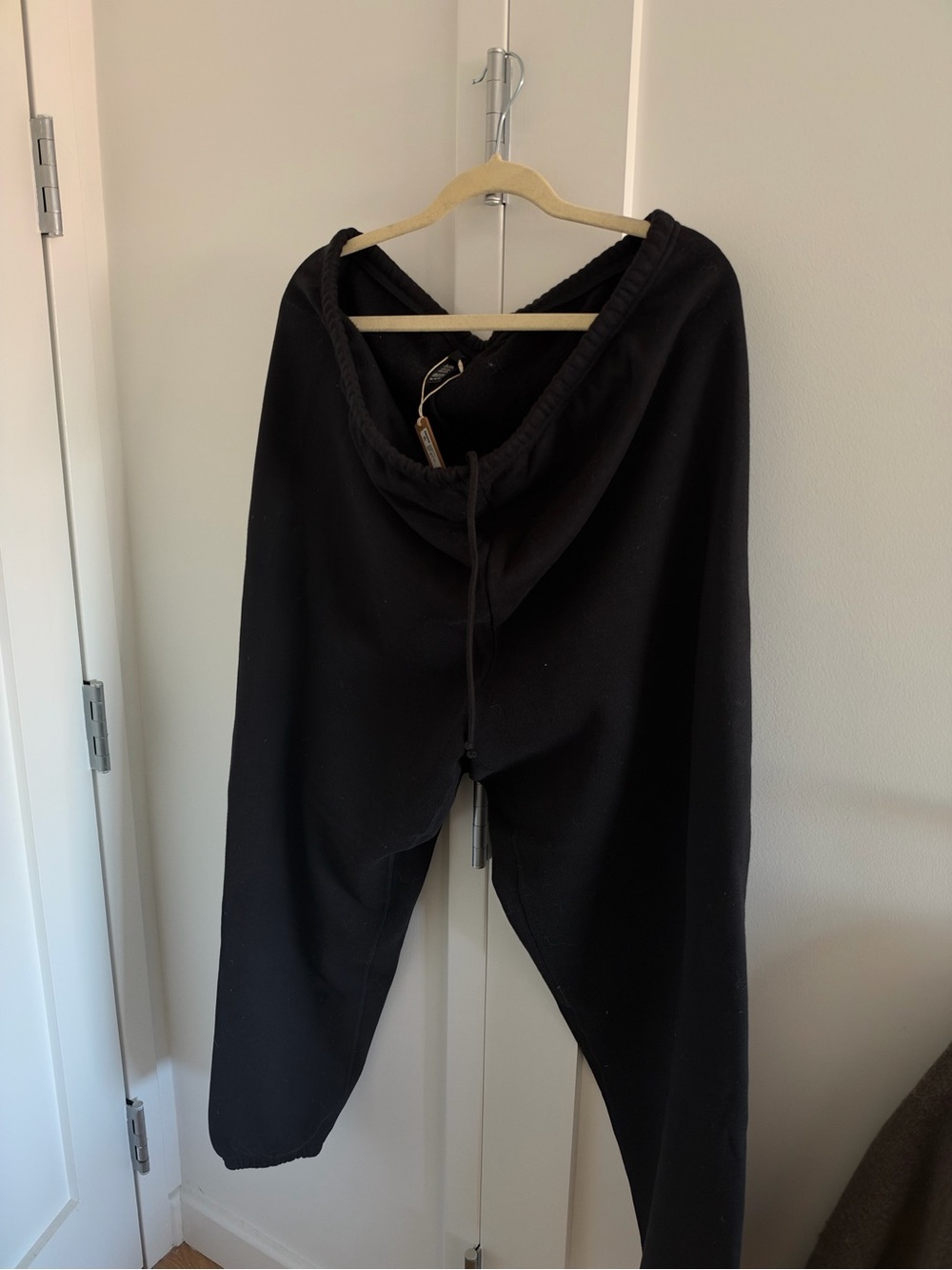 SKIMS Black Cozy Drawstring Jogger Pants